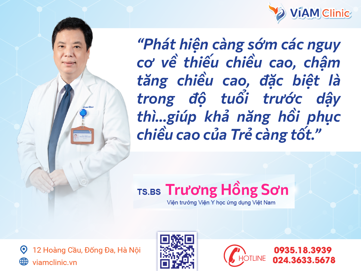 Tiến sỹ, bác sỹ Trương Hồng Sơn đưa ra lời khuyên về phát triển chiều cao ở trẻ