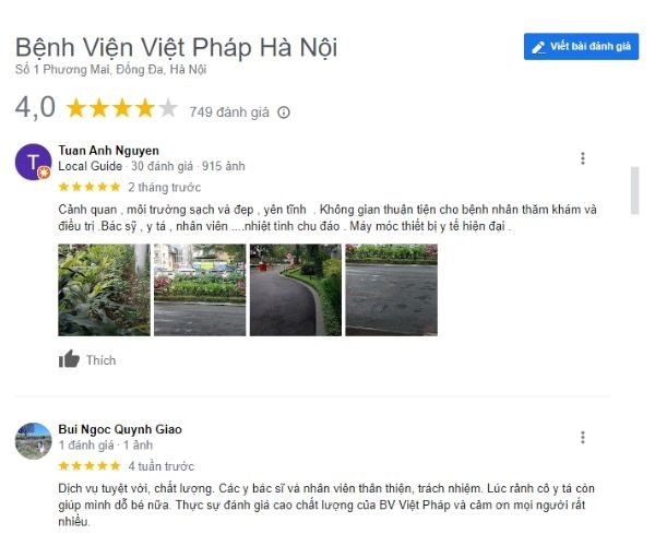 Phòng khám dinh dưỡng Việt Pháp