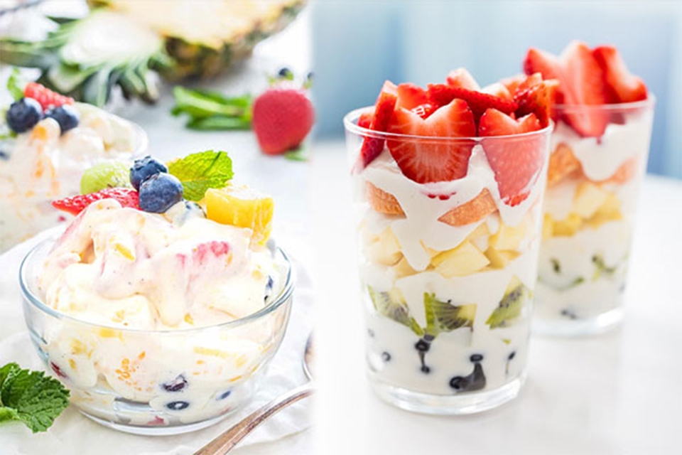 Hoa quả dầm giúp giải nhiệt và bổ sung vitamin 